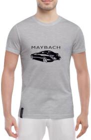 Футболка мужская Globuspioner классическая Maybach Exelero Rear серый спереди