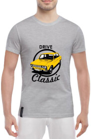Футболка мужская Globuspioner классическая Lada Drive Classic серый спереди