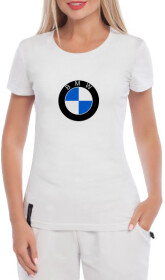 Футболка жіноча Globuspioner класична BMW Big Logo Classic біла принт спереду