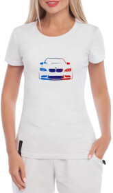 Футболка жіноча Globuspioner класична BMW M4 Art біла принт спереду