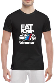 Футболка чоловіча Globuspioner класична BMW Bimmer чорна принт спереду