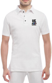 Футболка чоловіча Globuspioner поло BMW Bimmer біла принт спереду