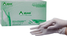 Перчатки медицинские IGAR латексные белые