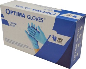 Перчатки медицинские Optima Gloves нитриловые синие