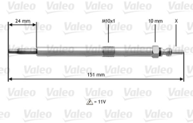 Свічка розжарювання Valeo 345120