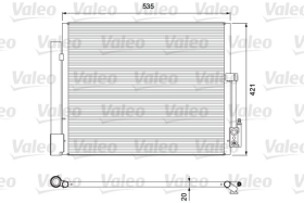 814382 Valeo Радіатор кондиціонера для Opel Meriva