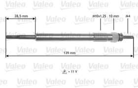 Свеча накала Valeo 345211