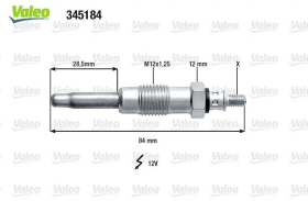 Свеча накала Valeo 345184