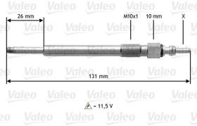 Свеча накала Valeo 345202