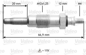 Свеча накала Valeo 345210