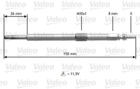 Свеча накала Valeo 345191
