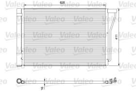 Радіатор кондиціонера Valeo 814388