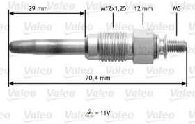 Свеча накала Valeo 345190