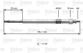 Свеча накала Valeo 345139