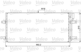 Радиатор кондиционера Valeo 814029