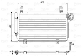 Радіатор кондиціонера Valeo 814048