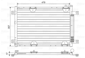 Радіатор кондиціонера Valeo 814444