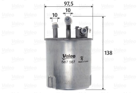 Топливный фильтр Valeo 587567