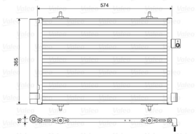 Радіатор кондиціонера Valeo 814420