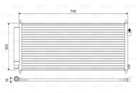 Радиатор кондиционера Valeo 814413