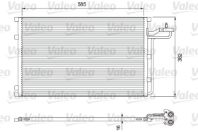 Радіатор кондиціонера Valeo 814416