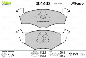 Гальмівні колодки Valeo 301403