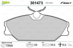 Тормозные колодки Valeo 301473