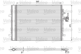 Радиатор кондиционера Valeo 814318