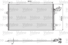 Радиатор кондиционера Valeo 814324