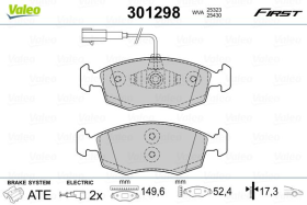 301298 Valeo Тормозные колодки