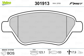 Гальмівні колодки Valeo 301913