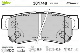 Тормозные колодки Valeo 301748