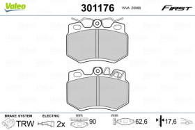 Гальмівні колодки Valeo 301176