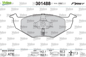 Гальмівні колодки Valeo 301488