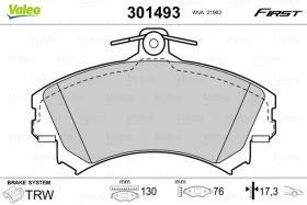 Гальмівні колодки Valeo 301493