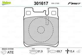 Тормозные колодки Valeo 301617