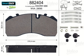 Гальмівні колодки Valeo 882404