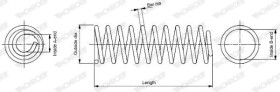 Пружина подвески Monroe SP3389