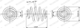 Пружина подвески Monroe SP3751