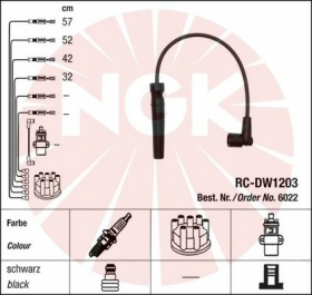 Дріт запалювання NGK RCDW1203