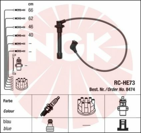 Дріт запалювання NGK RCHE73