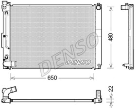 DRM51012 Denso Радиатор охлаждения двигателя для Lexus RX