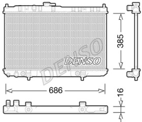 Радиатор охлаждения двигателя Denso DRM46035