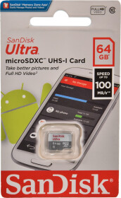 Карта памяти SanDisk Ultra Light microSDXC 64 ГБ