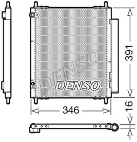 Радиатор кондиционера Denso dcn07003