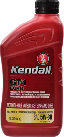 Моторное масло Kendall GT-1 EURO Premium Full Syntethic 5W-30 синтетическое