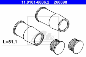 Направляющая гильза скобы тормозного суппорта ATE 11.0101-6006.2