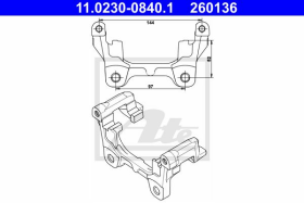 Кронштейн ATE 11.0230-0840.1