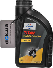 Трансмиссионное масло Fuchs Titan Sintopoid 4218 GL-5 70W-80 синтетическое