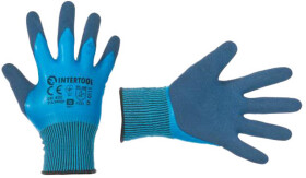 Рукавички робочі Intertool трикотажні з нітриловим покриттям блакитні
